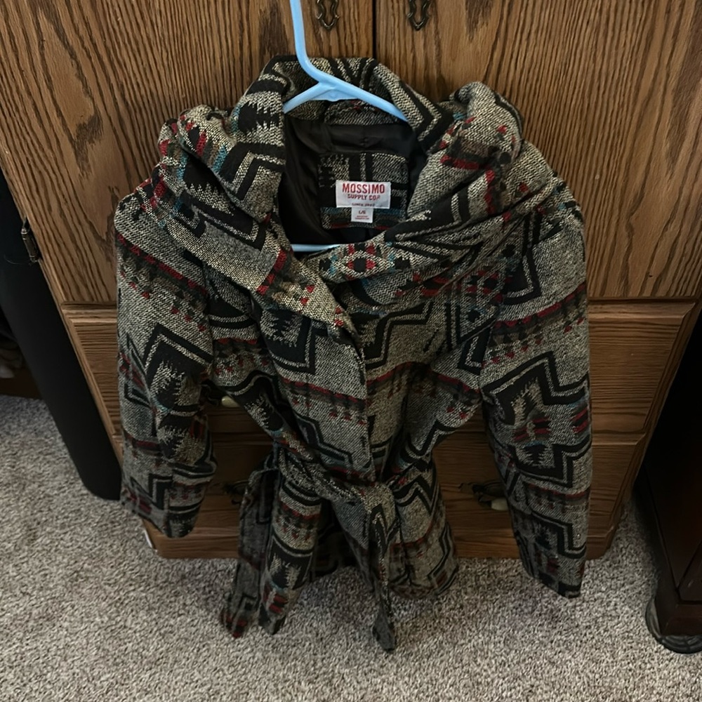 Mossimo Women’s Western Style Wrap Coat SzL